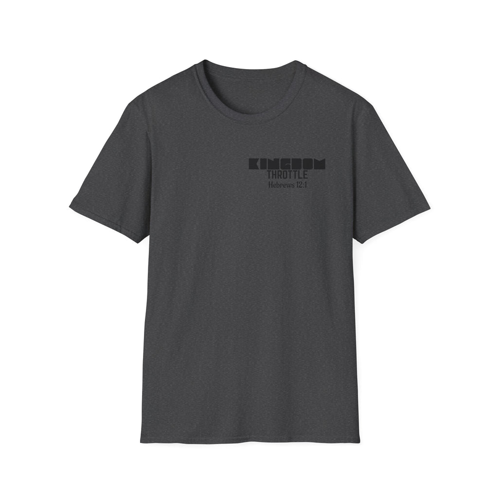 Hebrews 12:1 T-Shirt — "Wear Your Drive, Fuel Your Faith"