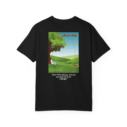 John 1:48 Car Enthusiast T-Shirt — "I Saw You"
