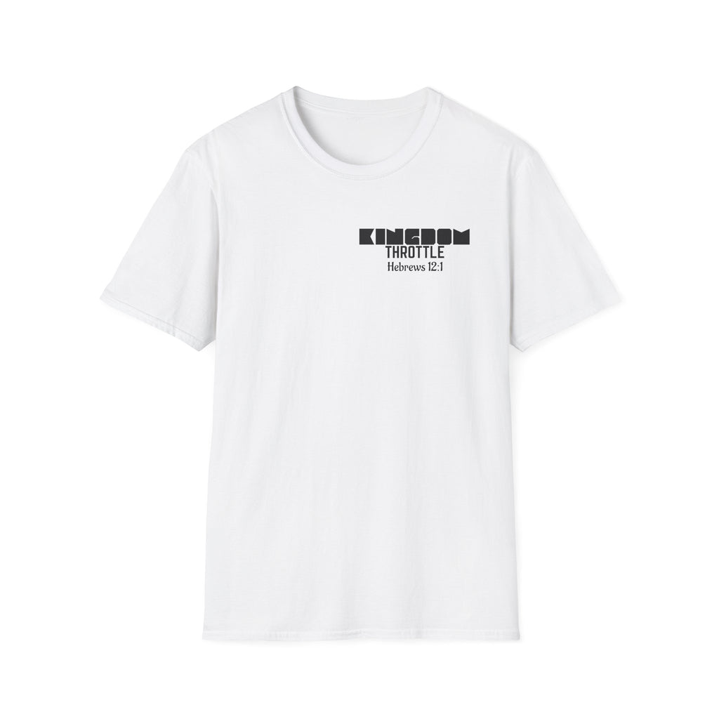 Hebrews 12:1 T-Shirt — "Wear Your Drive, Fuel Your Faith"