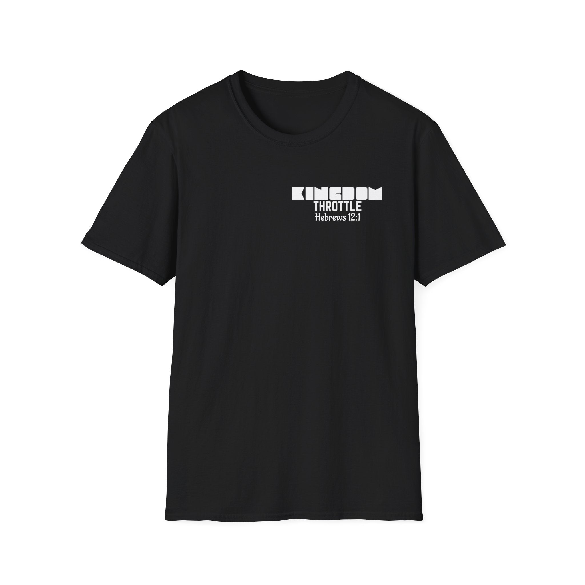 Hebrews 12:1 T-Shirt — "Wear Your Drive, Fuel Your Faith"