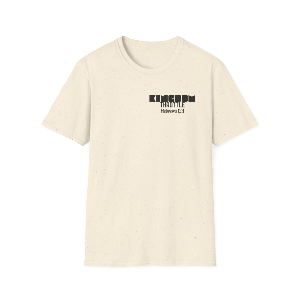Hebrews 12:1 T-Shirt — "Wear Your Drive, Fuel Your Faith"