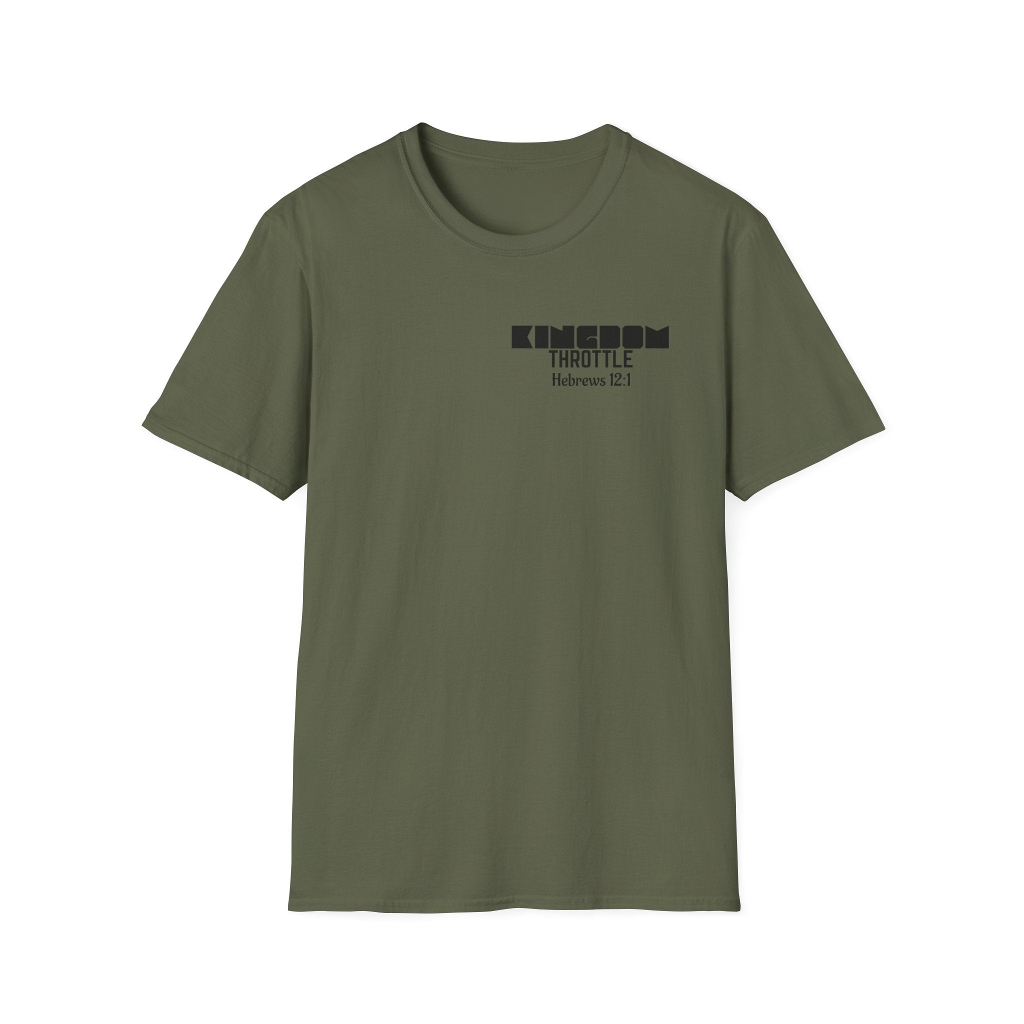 Hebrews 12:1 T-Shirt — "Wear Your Drive, Fuel Your Faith"